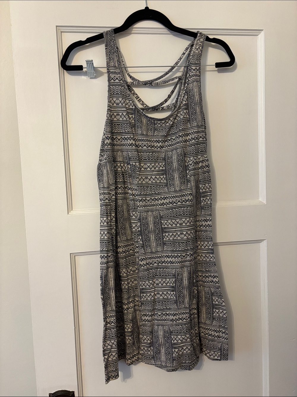 American Eagle Outfitters Black and White Printed Mini Dress